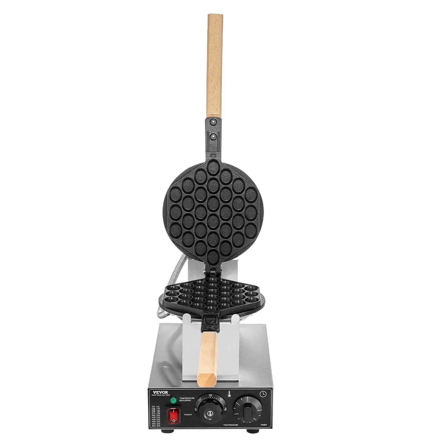 Máquina Profissional para Waffles Bolha 1400W VEVOR