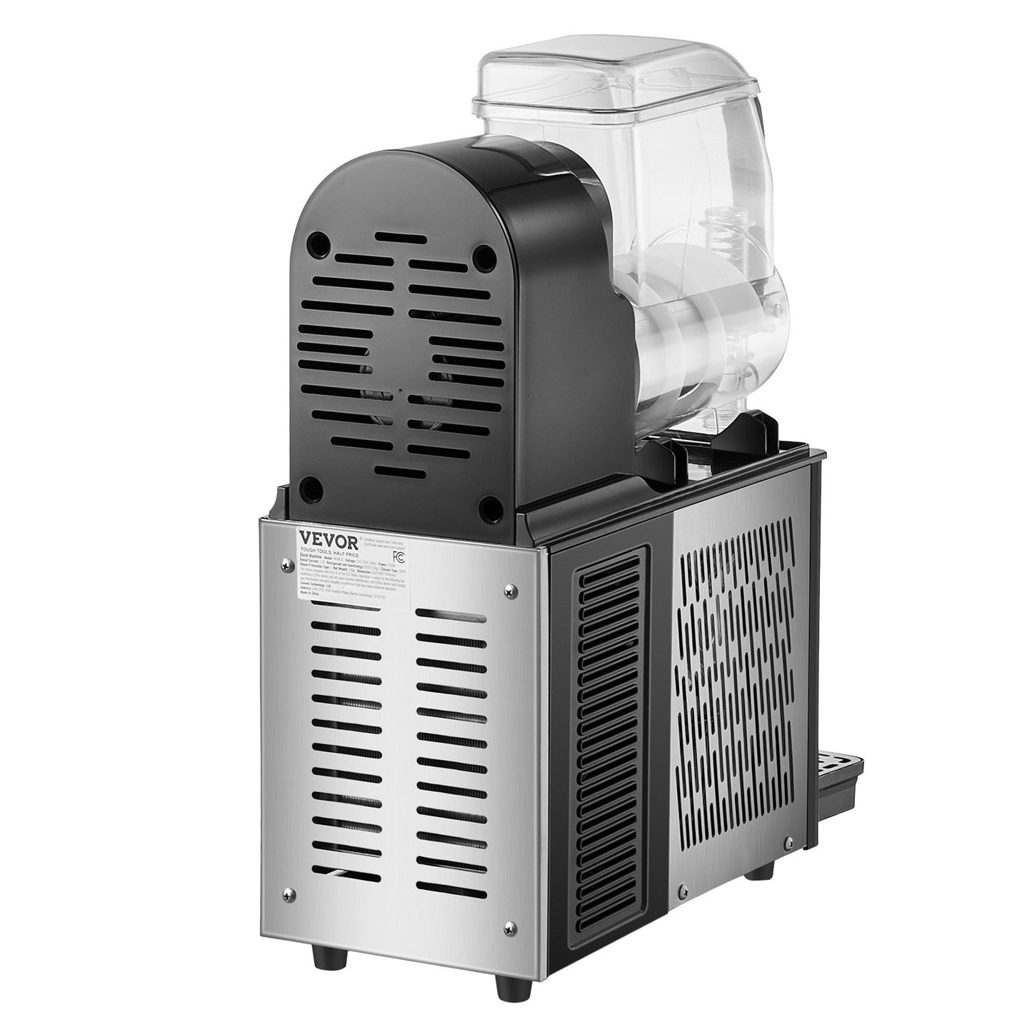 Máquina Slushy Comercial 4L VEVOR em Aço Inoxidável