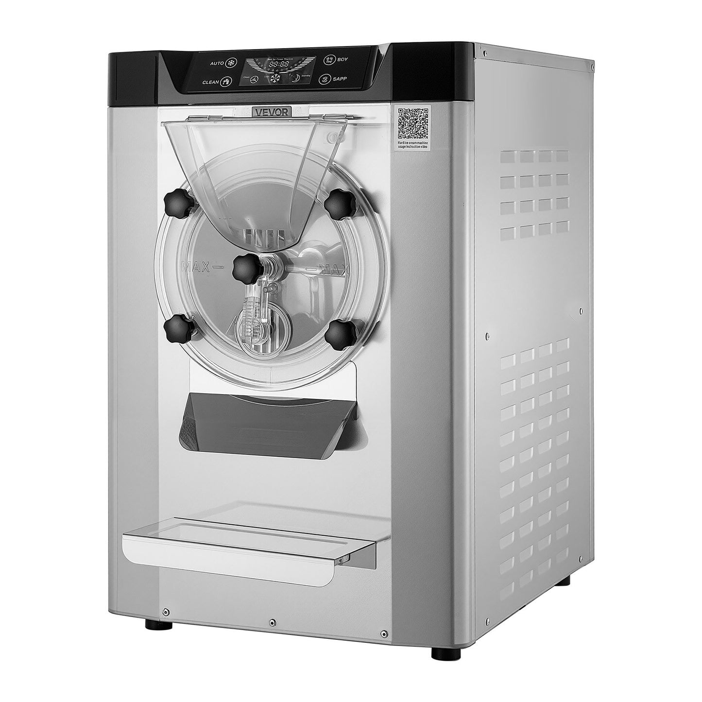 Máquina Comercial de Gelado Duro VEVOR 2000W 12-20L/h