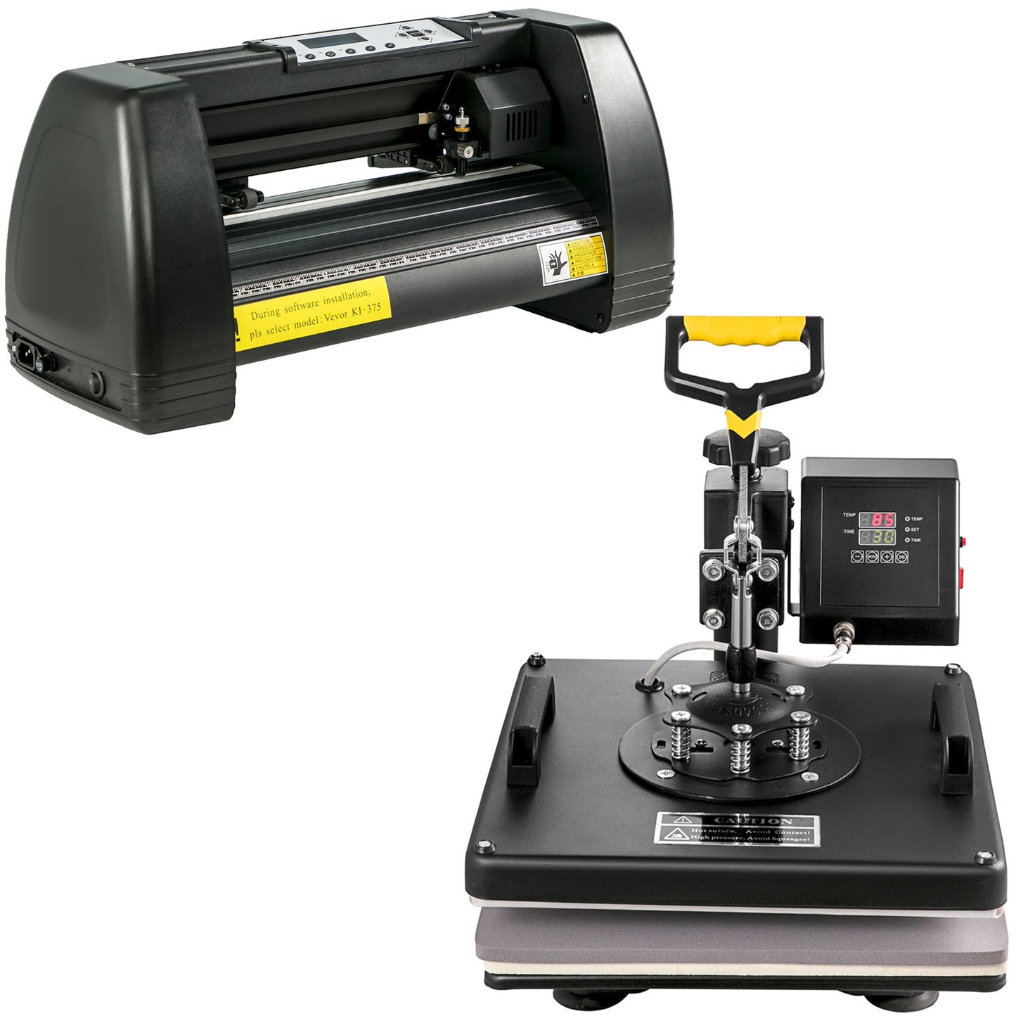 VEVOR Prensa Térmica 5 em 1 + Vinil Cutter 380x380mm