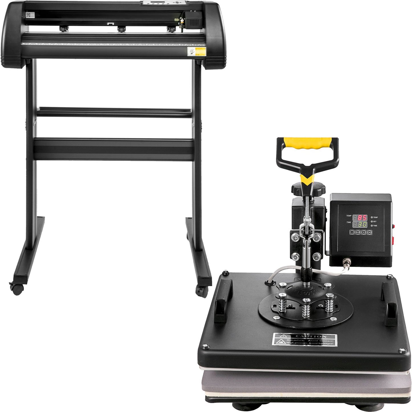 Prensa Térmica Digital 380x380mm + Cortadora Vinil 34" Kit