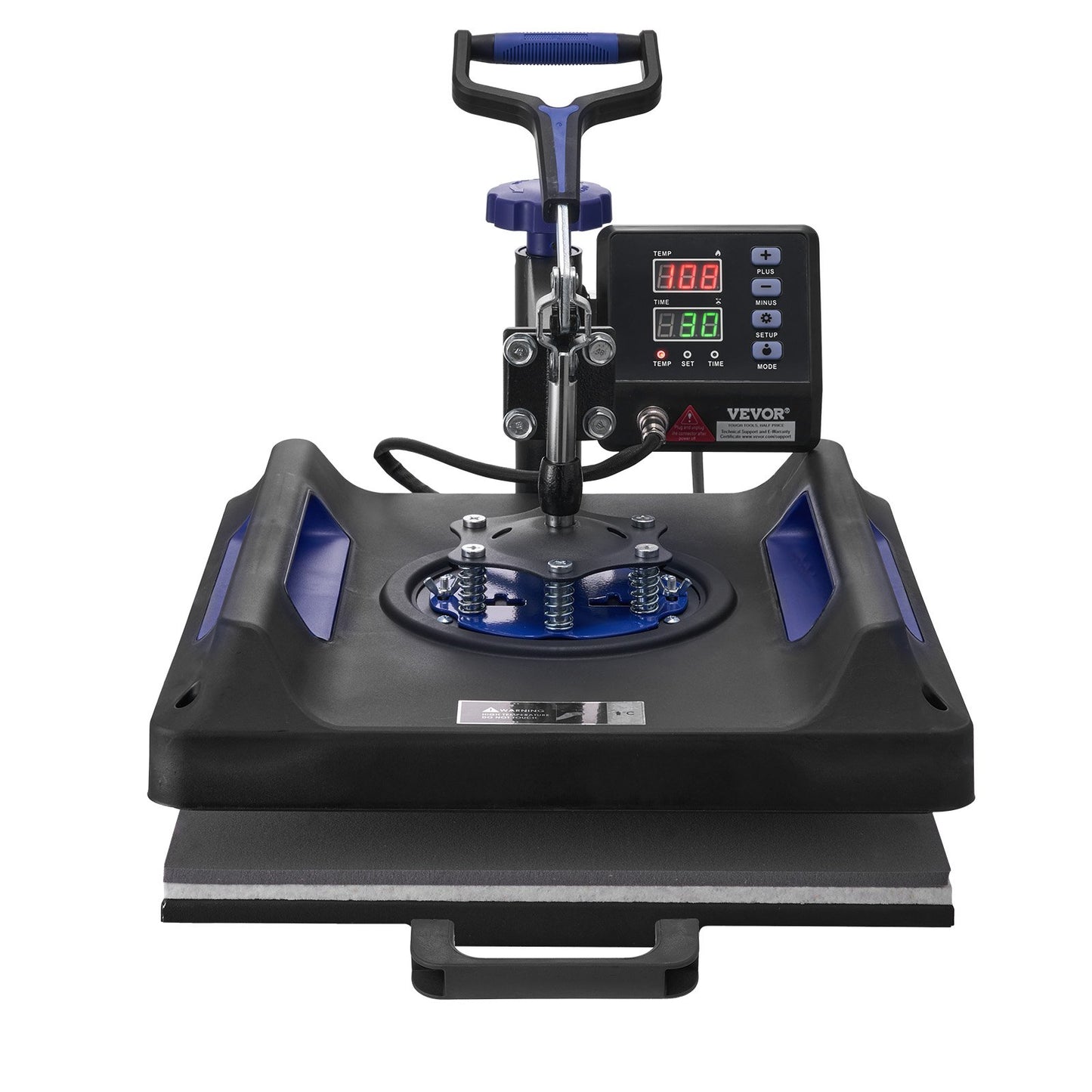 Prensa Térmica 8 em 1 VEVOR 380x380 mm Profissional