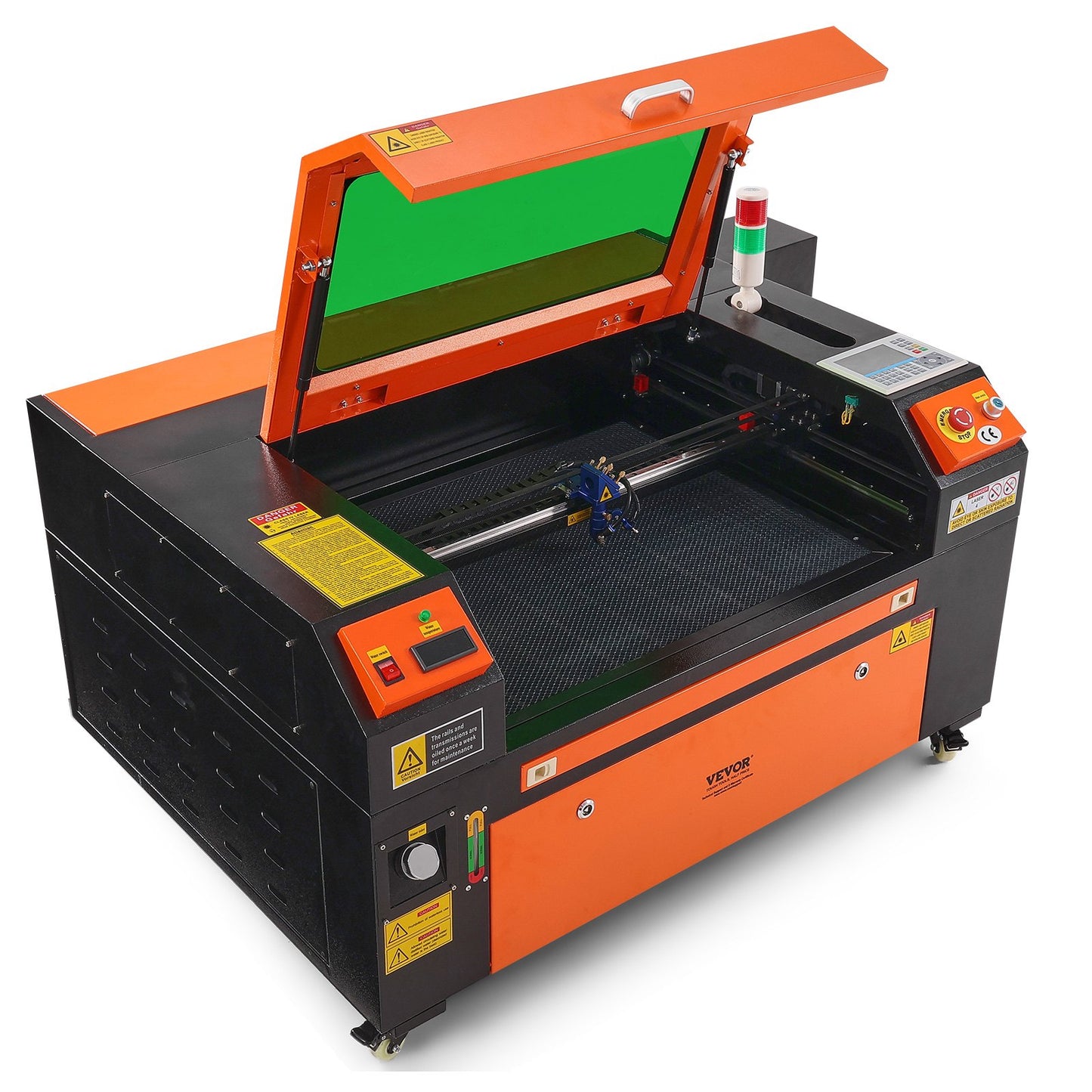 Gravadora Laser CO2 VEVOR 80W - Corte Preciso 500x700mm