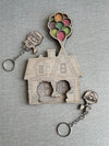 Porta-chaves em madeira da casa do filme Up Altamente, Disney Pixar, presente original
