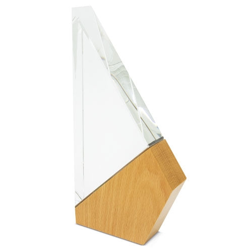 Troféu de Cristal e Madeira Vela