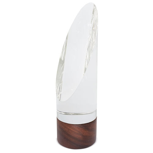 Troféu de Cristal e Madeira Estalagmite