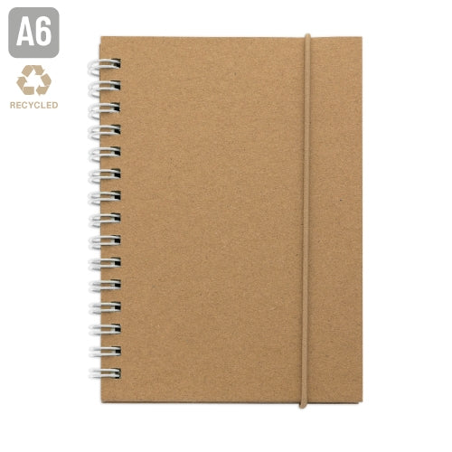 Caderno A6 com Espiral e Elástico