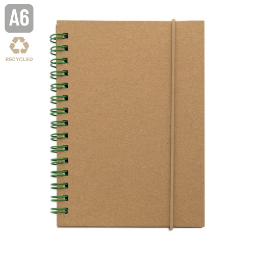 Caderno A6 com Espiral e Elástico