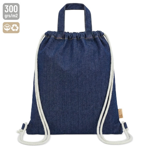 Bolsa Mochila de Algodão Reciclado Denim