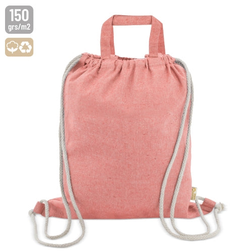 Bolsa Mochila de Algodão Reciclado