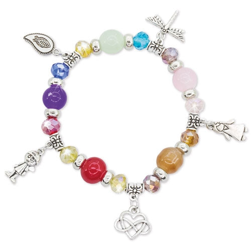 Pulseira de Plástico Multicolorida