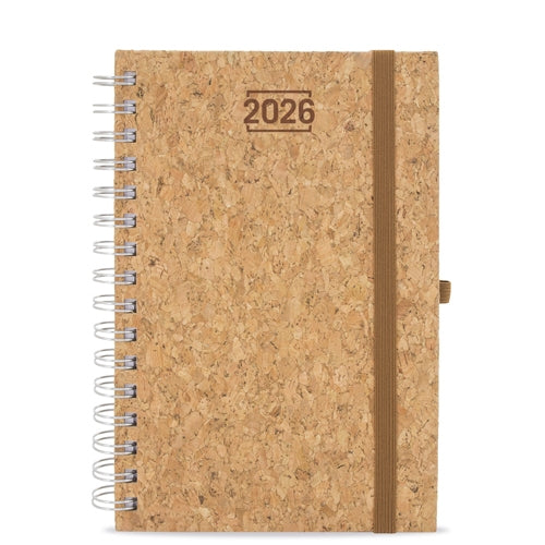 Agenda A5 EcoCork com Espiral