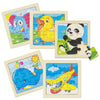Conjunto 5 Puzzles de Madeira Natural