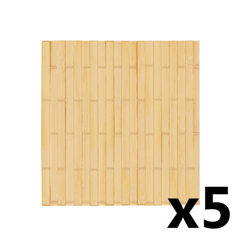 Conjunto de 5 Bases de Copos de Bambu Ceylan