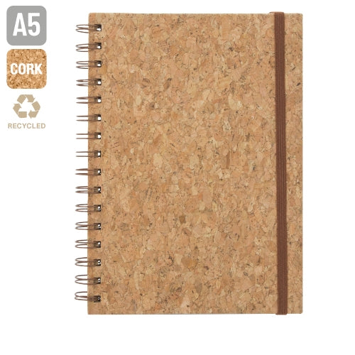 Caderno em Cortiça Natural com Papel Reciclado