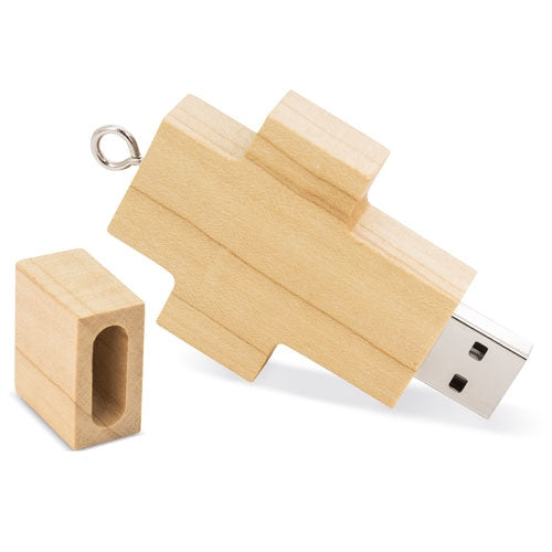 USB Cruz de Bambu 32GB "Holy"