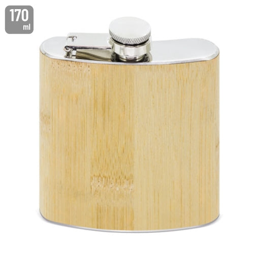 Petaca de Licor em Bambu 170 ml