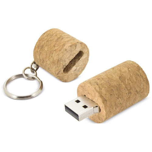 Porta-Chaves USB 64GB em Cortiça