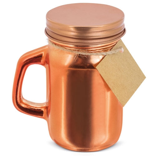 Vela Aromática de Canela em Vidro e Metal