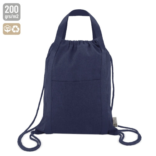 Mochila de Algodão Reciclado Yala Azul