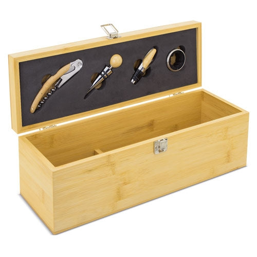 Conjunto de Vinho em Bambu Provenza