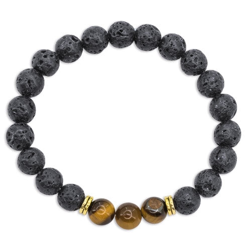 Pulseira de Pedra Vulcânica Ávalon