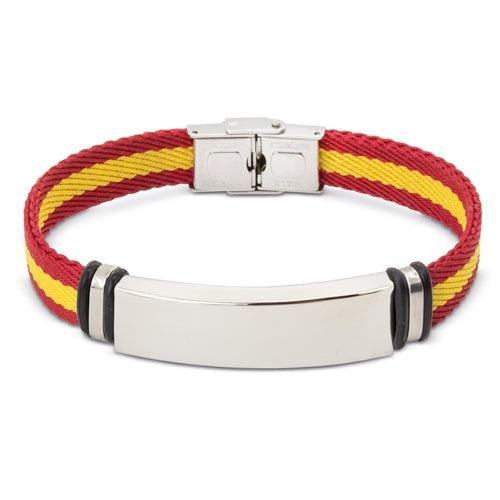 Pulseira de Aço e Poliéster