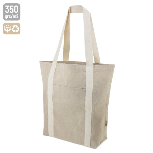 Saco de Algodão Reciclado com Bolso