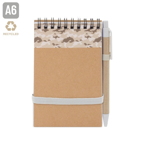 Bloco de Notas A6 com Caneta