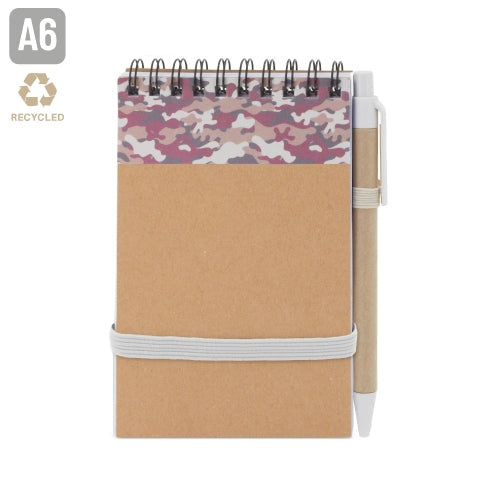 Bloco de Notas A6 com Caneta