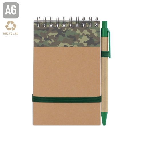 Bloco de Notas A6 com Caneta