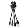Carregador LED 3 em 1 com Luz
