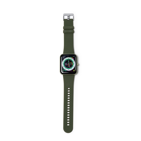 Relógio Inteligente com Pulseira de Silicone Preto