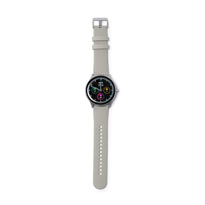 Relógio Inteligente com Pulseira de Silicone Preto