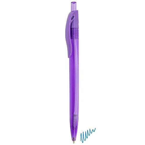 Esferográfica Transparente Azul