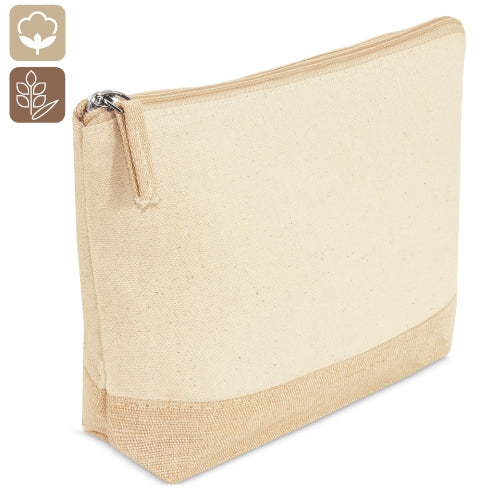 Necessaire de Juco e Algodão