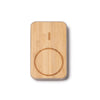 Powerbank de Alumínio 10000mAh com Acabamento em Bambu