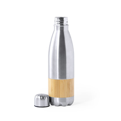 Bidão Nature em Aço Inoxidável e Bambu 750ml