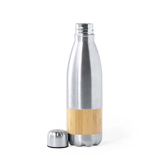 Bidão Nature em Aço Inoxidável e Bambu 750ml