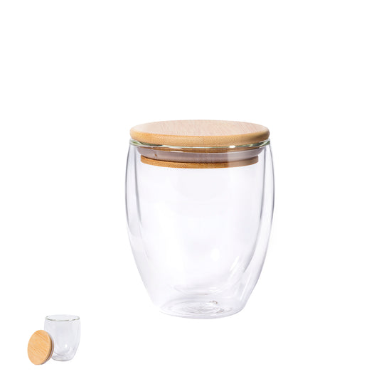 Vaso Térmico Nature 250ml em Vidro Borosilicato
