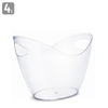 Cubo de Gelo Transparente 4L PET