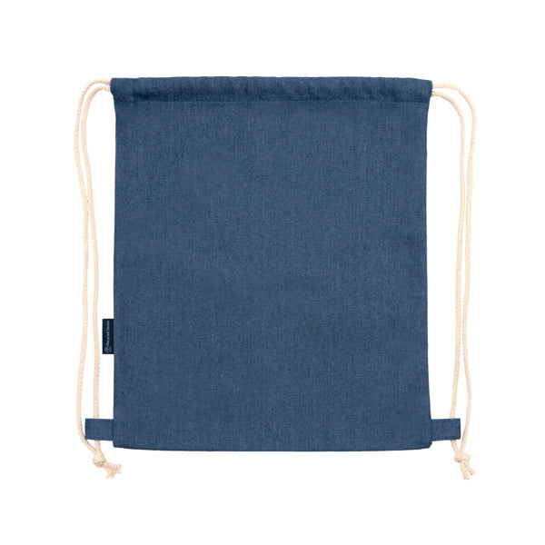 Mochila de Poliéster com Cordão e Compartimento para Laptop