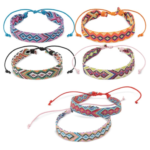 Pulseiras Hippy em Poliéster (Pack de 6)