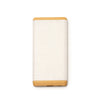 Powerbank de Alumínio 10000mAh com Acabamento em Bambu