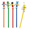 Set de 5 Lápis com Figuras Articuladas Biby