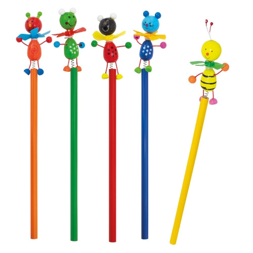 Set de 5 Lápis com Figuras Articuladas Biby