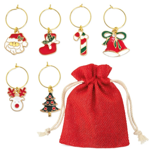 Conjunto de Aros Natalícios para Copos