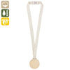 Medalha Eco Madeira com Cinta de Algodão