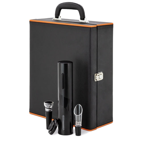 Set de Vinho Premium com Saca-Rolhas Elétrico