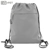 Bolsa Mochila com Cordões e Bolso Frontal